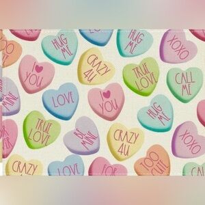 Valentines Day Sweethearts Conversation Hearts placemats 4 piece set